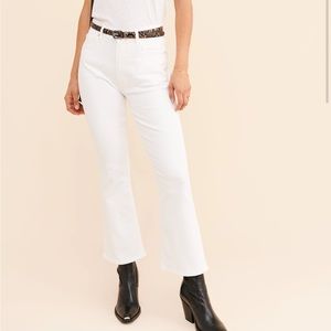 Citizens of Humanity Demy Cropped Flares White Jeans